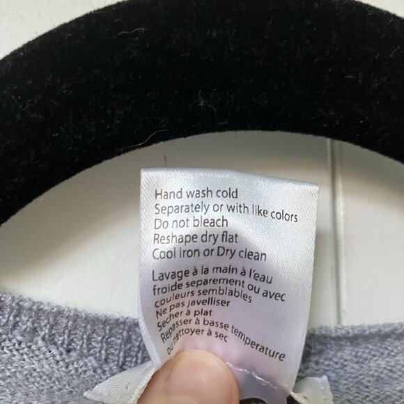 Bartolini Merino Wool Sweater Womens XL Gray Knit Pullover Made in Italy - Picture 4 of 6